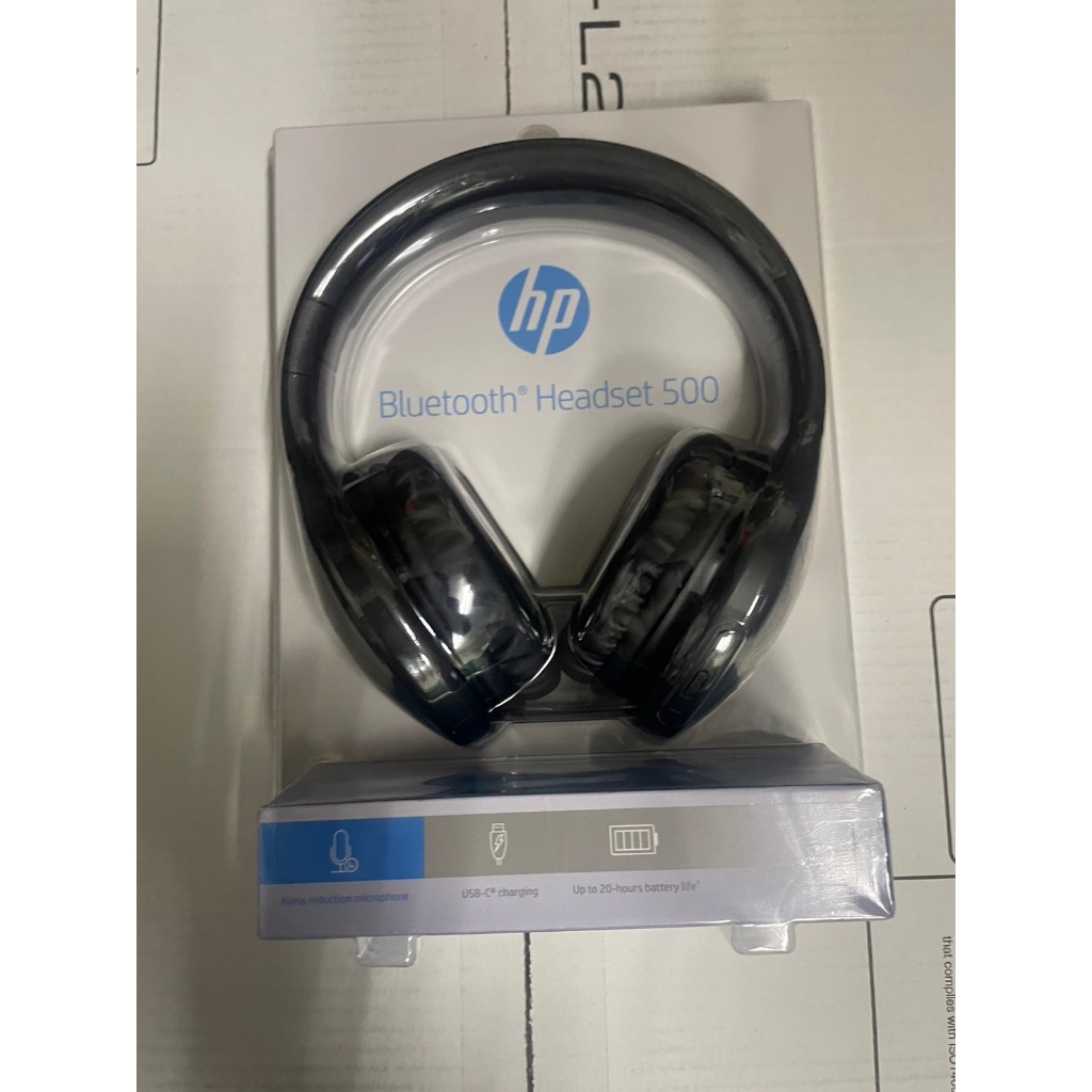 全新品 HP Bluetooth Headset 500 耳罩式藍芽耳機