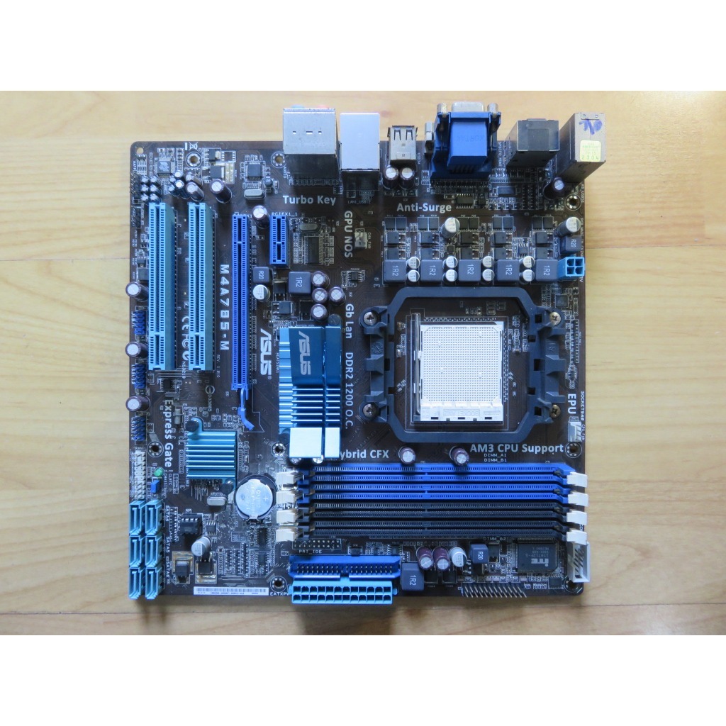 A.AM3/2+主機板-華碩 M4A785-M Phenom X4 雙通道 DDR2 1066 HDMI 直購價430