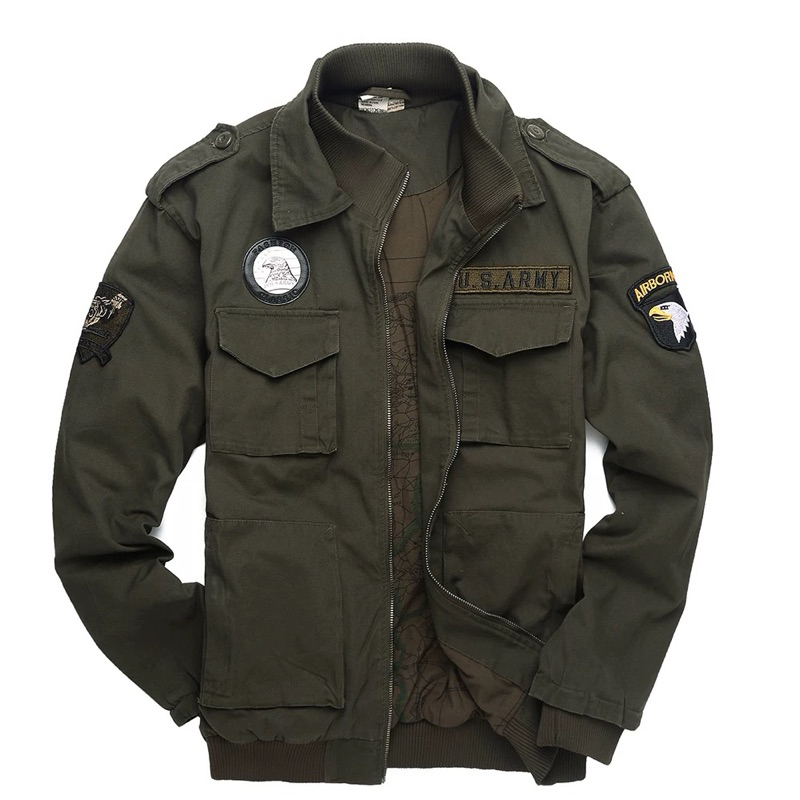 《豬豬軍部隊》101空降師夾克外套 野戰 軍服 休閒外套 男生外套 冬季保暖