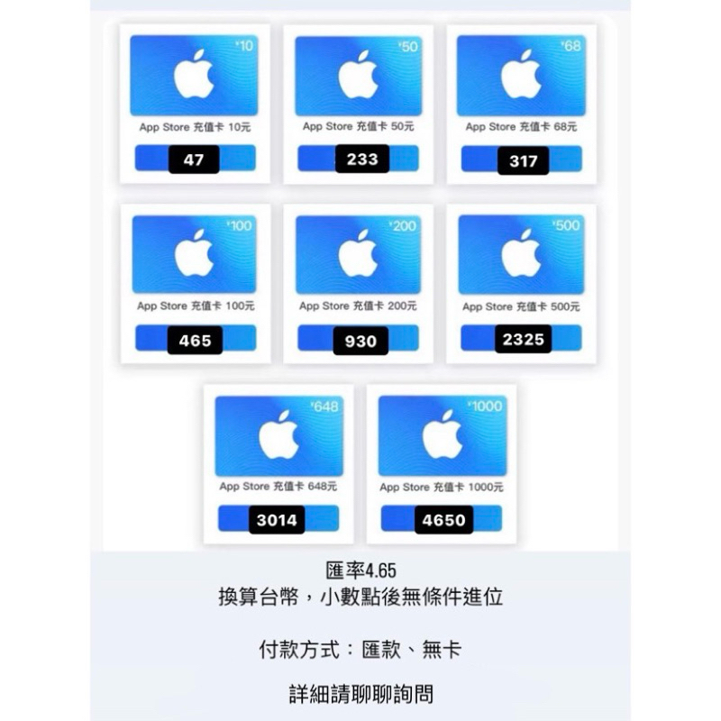 中國apple禮品卡代購 app store充值 蘋果禮品卡