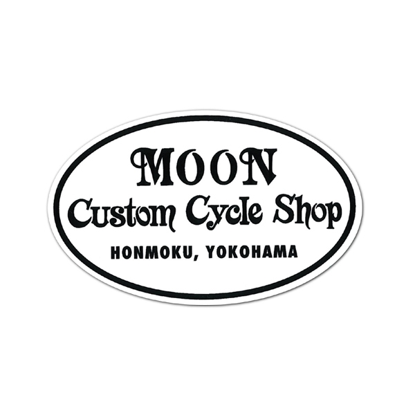 MOON Custom Cycle Shop 橢圓貼紙 [DM151]