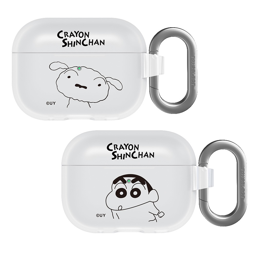 【TOYSELECT】蠟筆小新簡約線條強悍防摔AirPods保護套