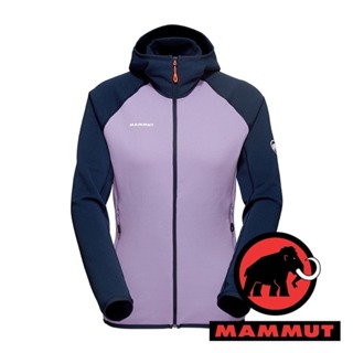 【MAMMUT 長毛象】Aconcagua 女快乾刷毛連帽外套『星系紫/海洋藍』1014-04441