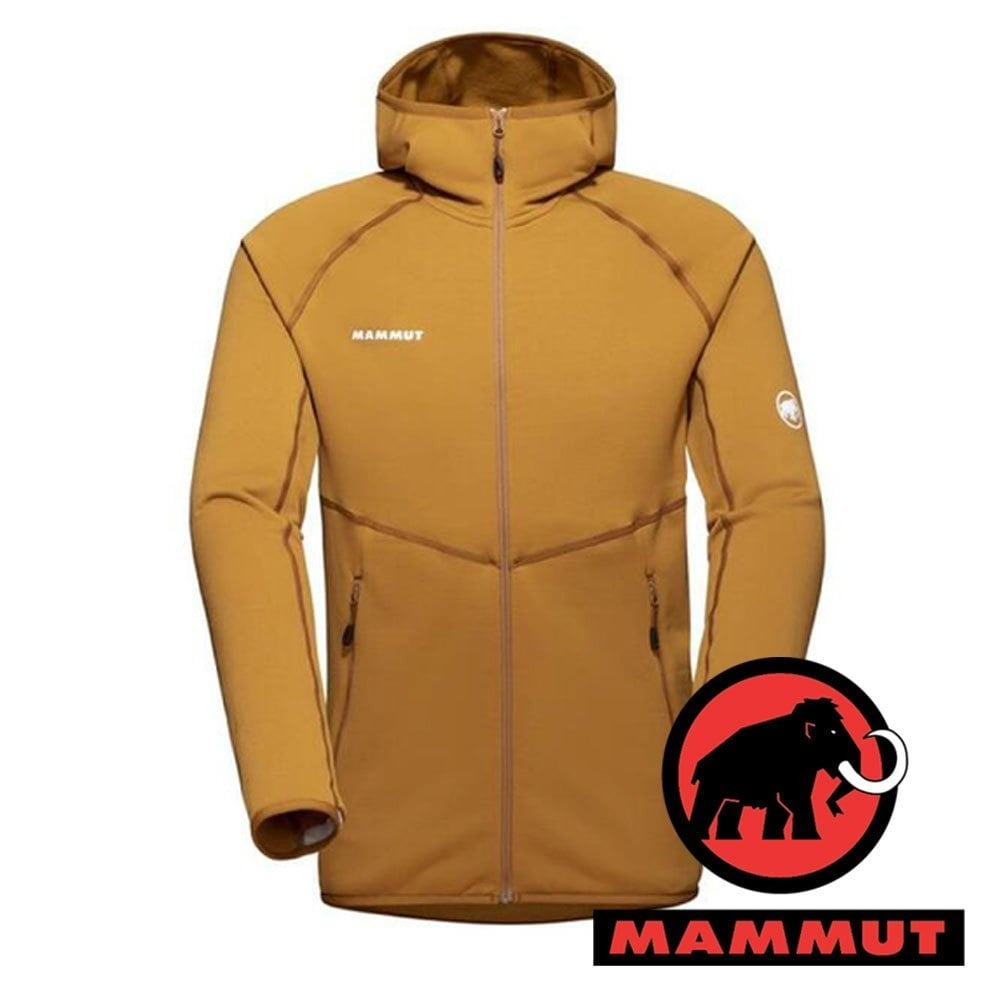 【MAMMUT 長毛象】Aconcagua ML男快乾刷毛連帽外套『獵豹褐』1014-04281