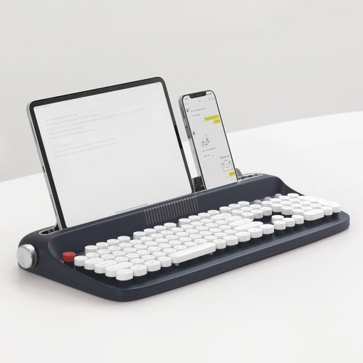 actto 復古打字機無線藍牙鍵盤 - 海軍藍 - B503數字款