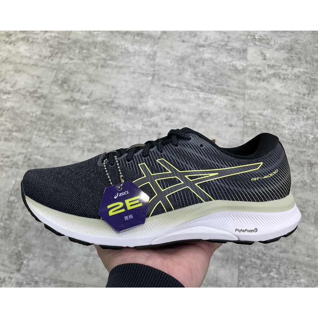 【BOBO】ASICS GT-4000 3 (2E寬楦) 黑灰黃 慢跑鞋 男 1011B207-003