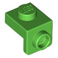 LEGO 樂高 36841 亮綠 側接轉向薄板 Bracket 1x1 6384591