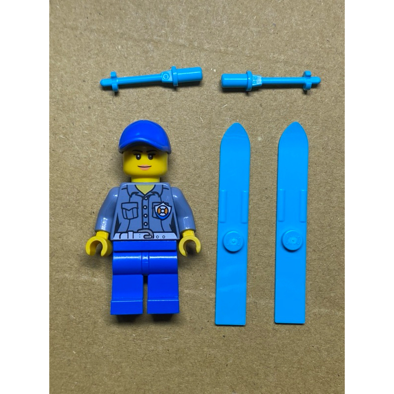 LEGO 樂高 人偶 滑雪警衛 城市 City 60155