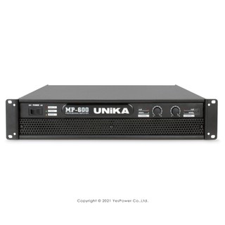 【含稅】UNIKA MP-600 後級擴大機 200W+200W 立體二聲道輸出 PA舞台 外場喇叭專用