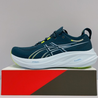 ASICS GEL-NIMBUS 26 (4E) 男生 藍色 寬楦 透氣 緩震 運動 慢跑鞋 1011B796-400