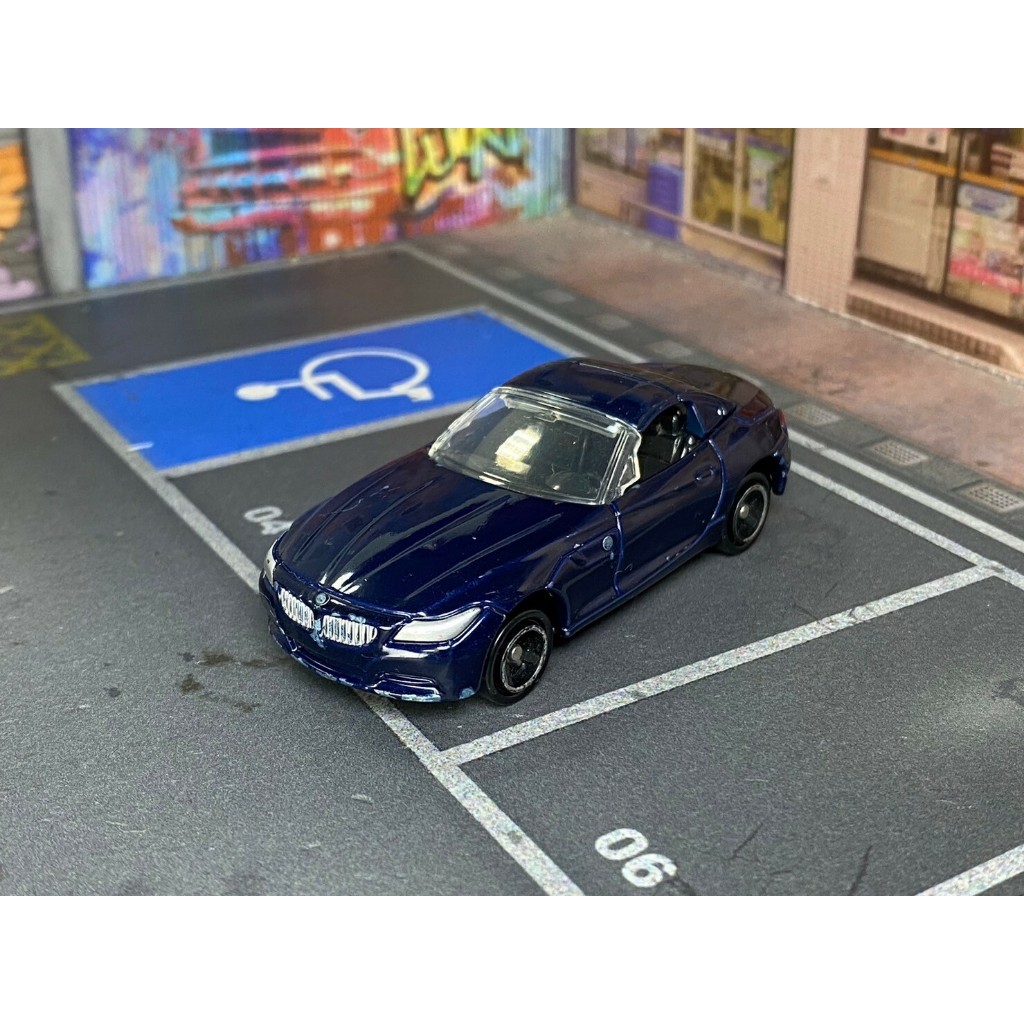 TOMICA-A15-無盒戰損-2013年式BMW Z4 深藍