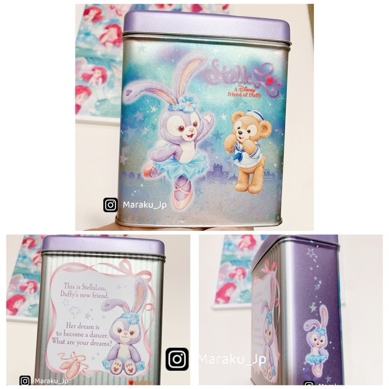 日本 Disney海洋迪士尼園區限定 情人節 Duffy 雪莉玫 達菲 史黛拉 餅乾禮盒 鐵盒 收納盒 糖果盒 飾品盒