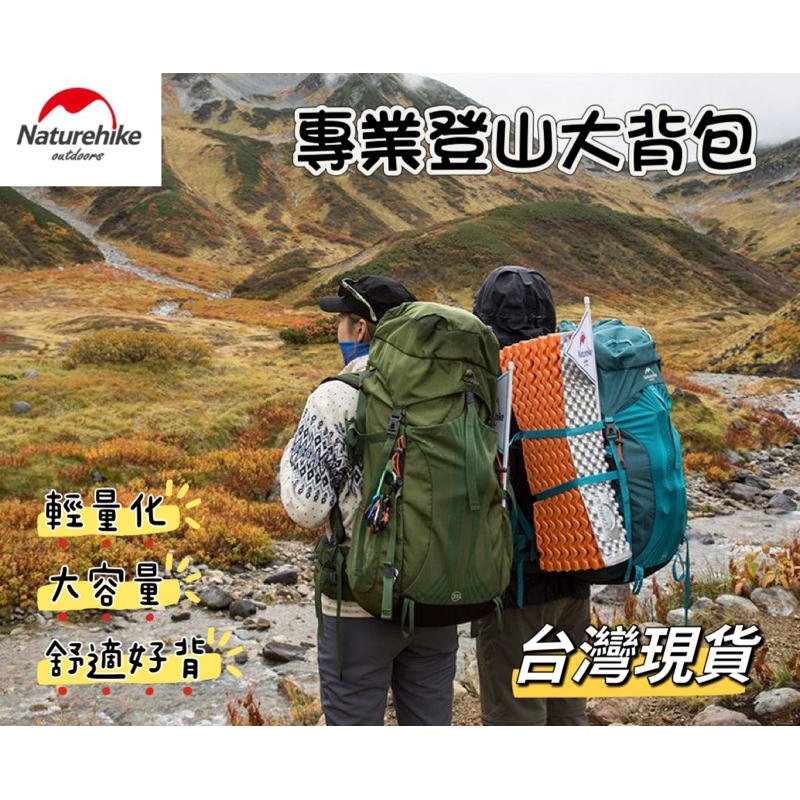 Naturehike 專業登山包 大背包 攻頂包 環島包 55/65L 輕量化 台灣現貨