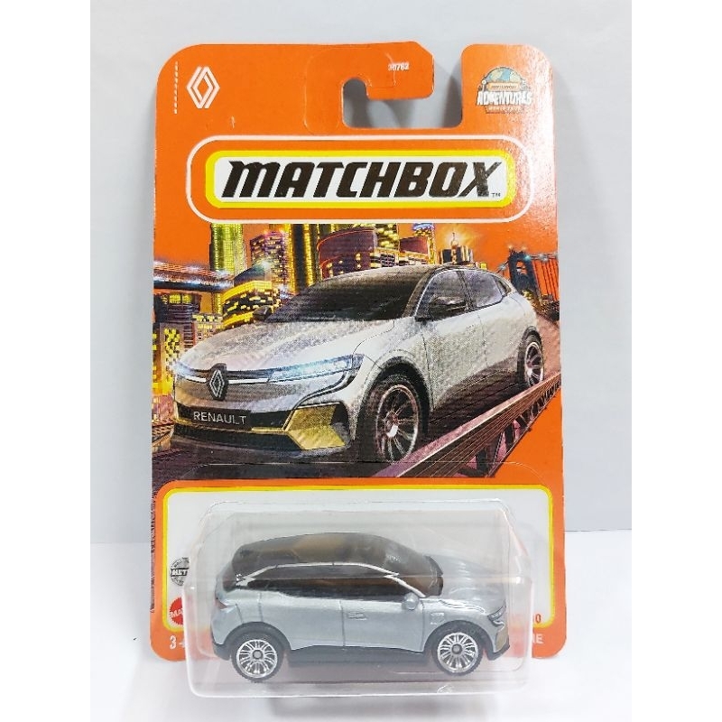 1/64 初版 Matchbox 2022 MBX Metro Renault Megane 2022 銀 電動車