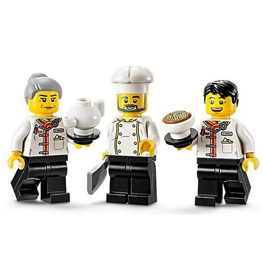 LEGO 80113 拆售 人偶 廚房三人組 (含手持配件如圖片)