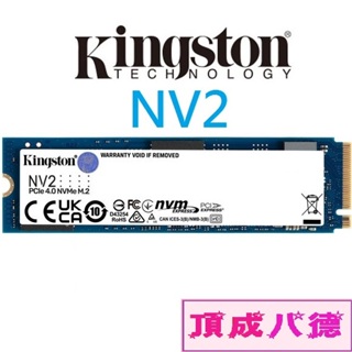 金士頓 Kingston NV2 4TB 4T Gen4 PCIe SSD 固態硬碟 SNV2S/4000G SNV2