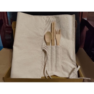 環保筷.叉.湯匙組，附贈收納袋#環保餐具
