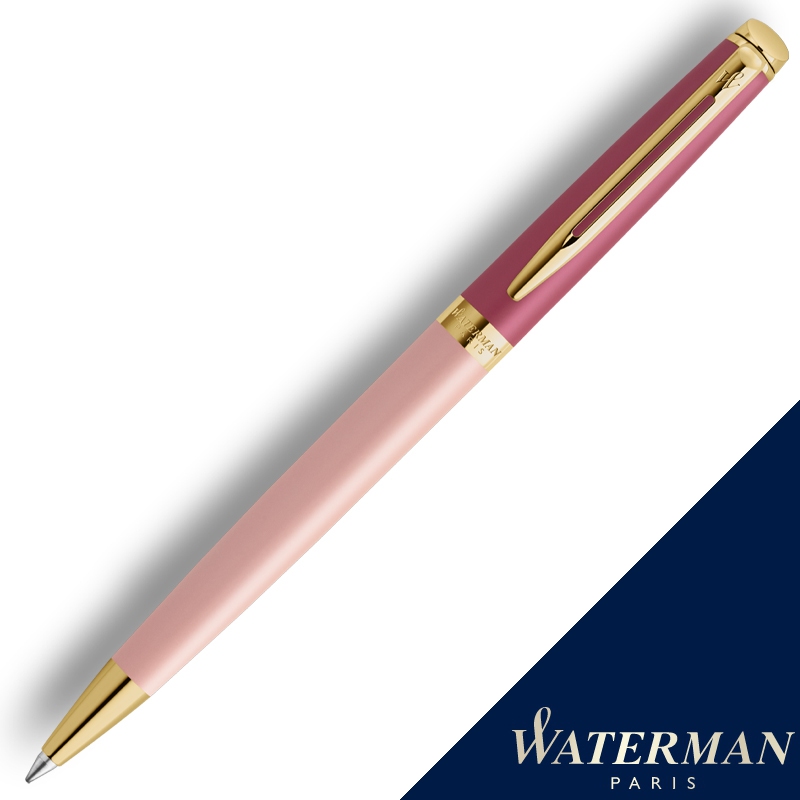 WATERMAN 威迪文 真彩 粉色金夾 原子筆 法國製造