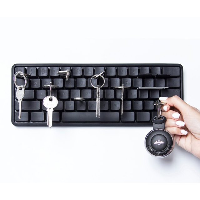 【QUALY】鍵盤壁掛鑰匙收納架 - 共2色《屋外生活》