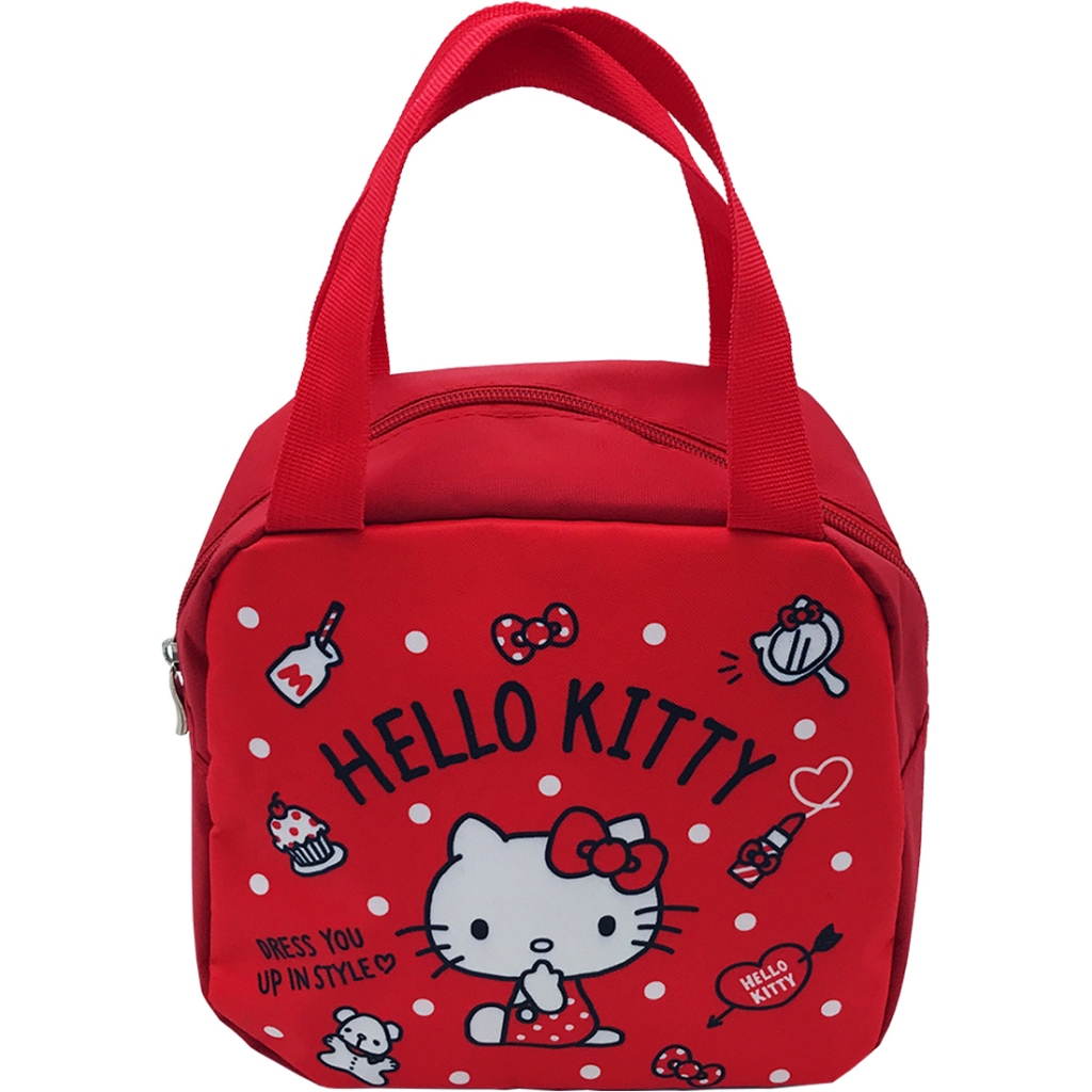 三麗鷗方型單層便當袋-Hello Kitty/酷企鵝【台灣正版現貨】