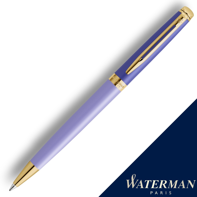 WATERMAN 威迪文 真彩 紫色金夾 原子筆 法國製造