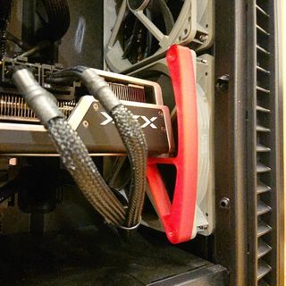 顯示卡支撐架 VGA 支架 顯示卡支撐架 GPU 顯卡前風扇支撐架 3D列印[1]