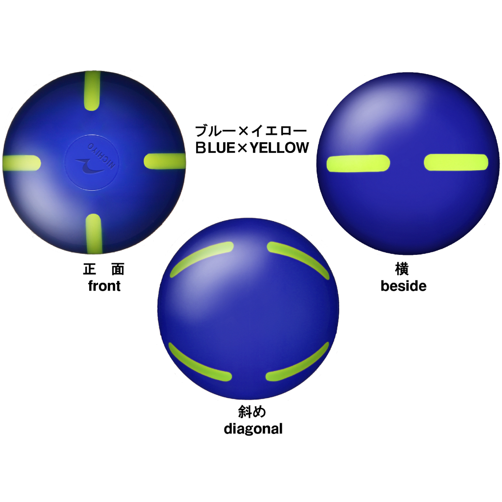 地面高爾夫球球　NICHIYO日本　地面高爾夫球「Strike Line Ball」GG72藍色的・地面高爾夫設備
