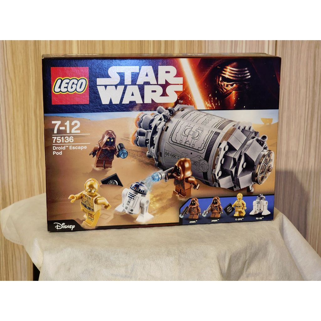 LEGO 樂高 星際大戰 75136 機械人逃生艙 C-3PO R2-D2