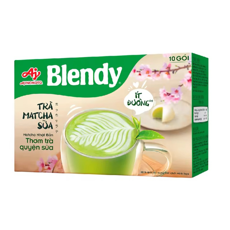 【現貨】越南沖泡粉 - Aji Blendy - 抹茶奶茶 (盒裝)