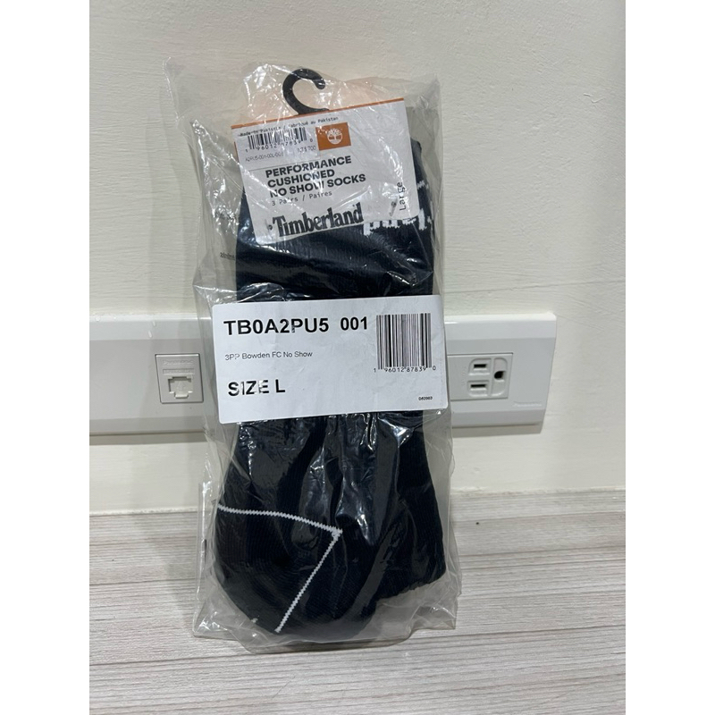 Timberland 全新黑色短棉襪（L) 3雙組