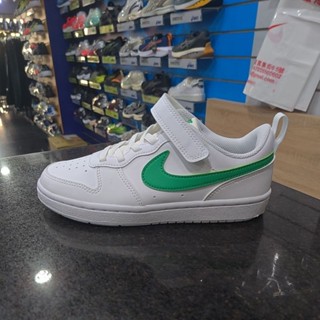 NIKE Court Borough Recraft 中童 運動 休閒鞋 DV5457-109 白綠 板鞋 魔鬼氈