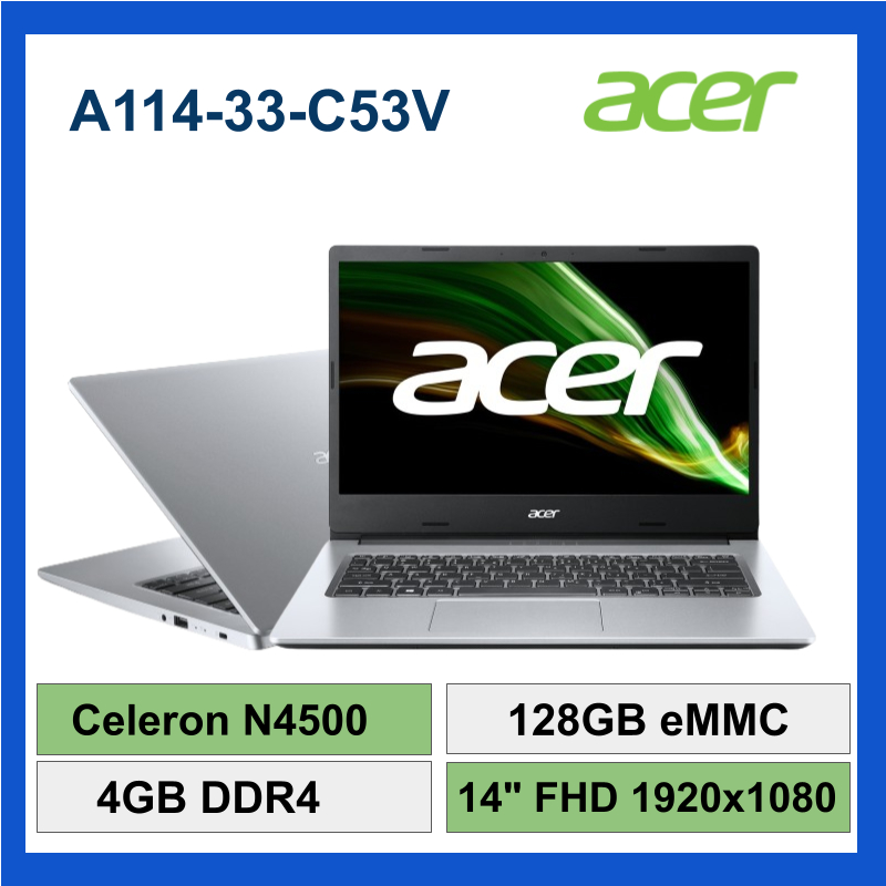 ACER 宏碁 A114 33 C53V 銀 N4500 4G 128G WIN11