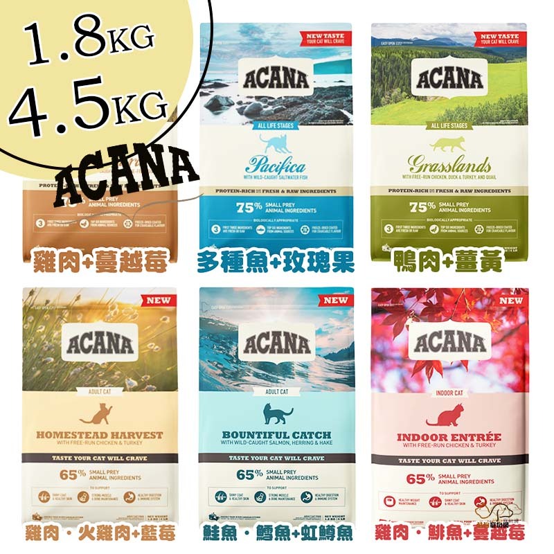 ACANA愛肯拿 無穀貓糧系列 幼貓飼料 成貓飼料 高齡貓飼料 全齡貓飼料 寵物飼料 貓咪飼料 貓飼料 飼料 貓糧