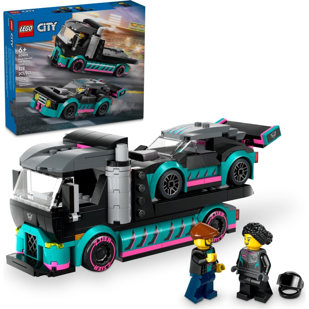 LEGO 樂高 60406 賽車和汽車運輸車