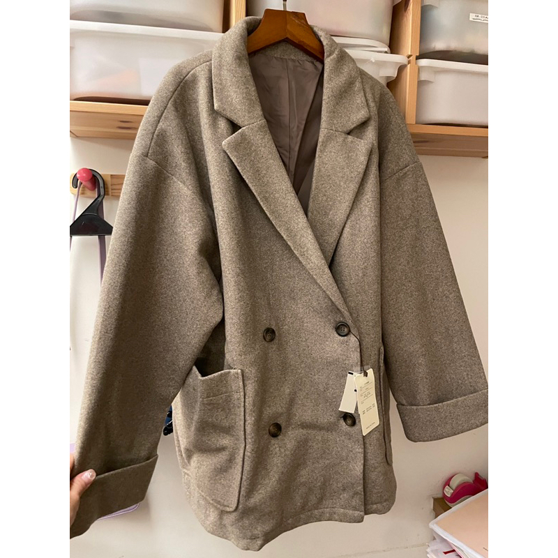 日本🇯🇵 品牌 羊毛排扣大衣 外套