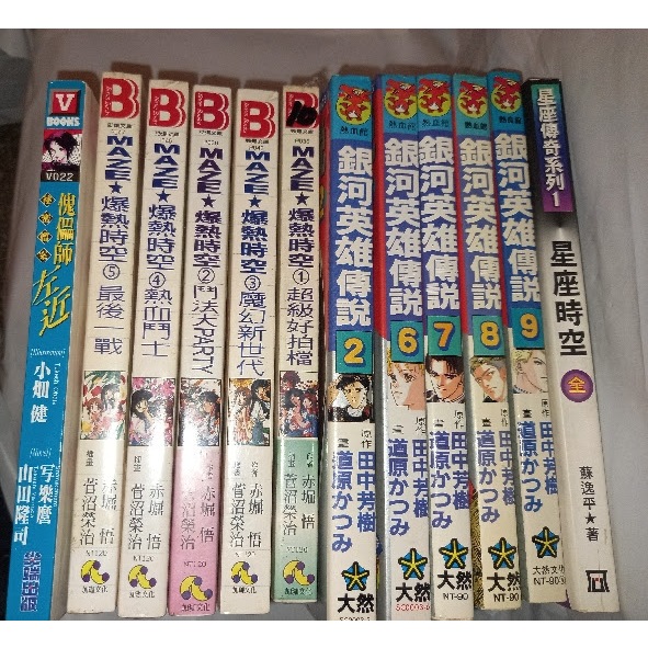 銀河英雄傳說 漫畫 2.6.7.8.9. 田中芳樹 道原克己 大然版(自有書)(無書釘章)