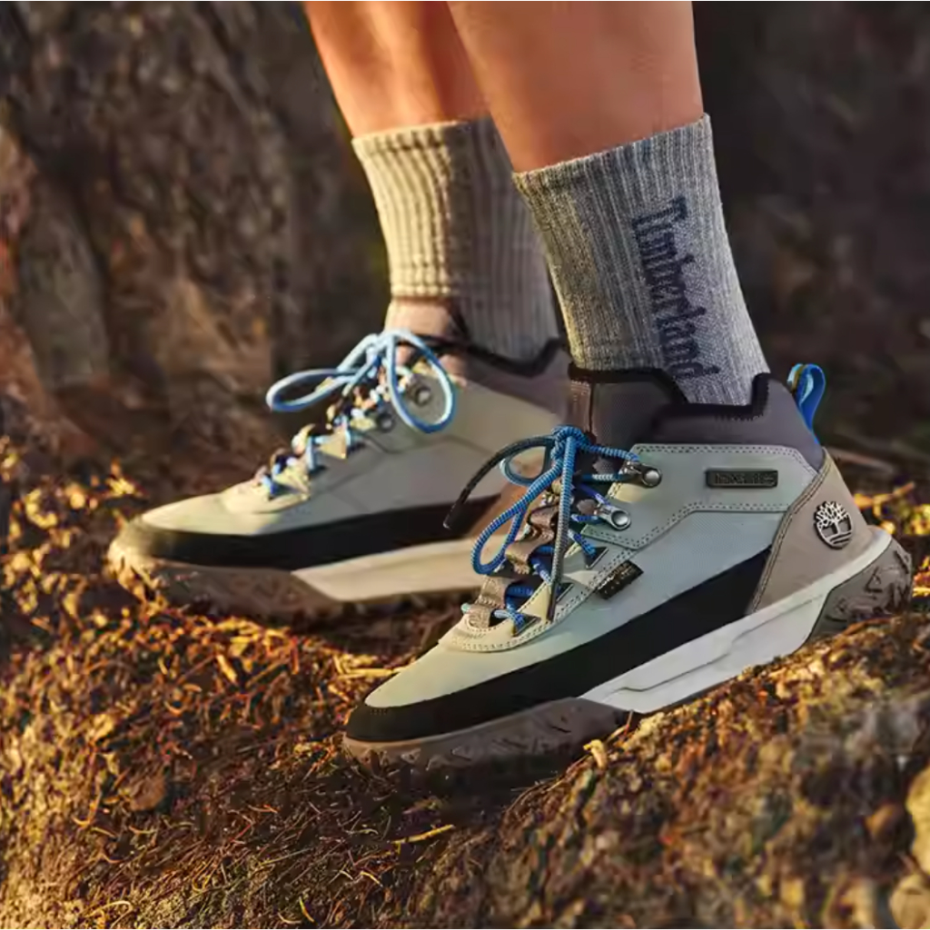 Timberland 男鞋 淺灰色 磨砂革 GreenStride™ Motion 6 健行鞋 A6758 橡膠 牛皮