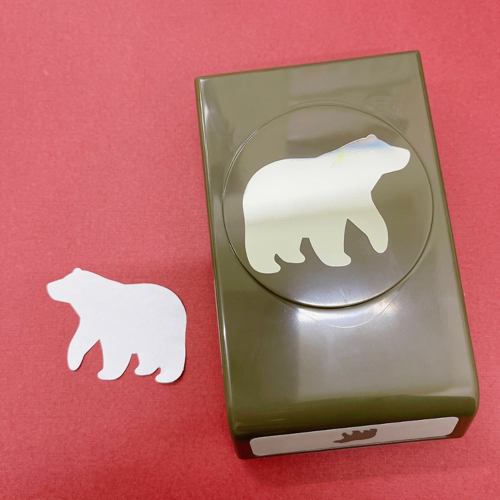 (現貨)STAMPIN UP-2.5吋 打孔器●北極熊●造型，剪紙打孔器，美術剪紙、卡片手作、造型打洞機、SU打孔器