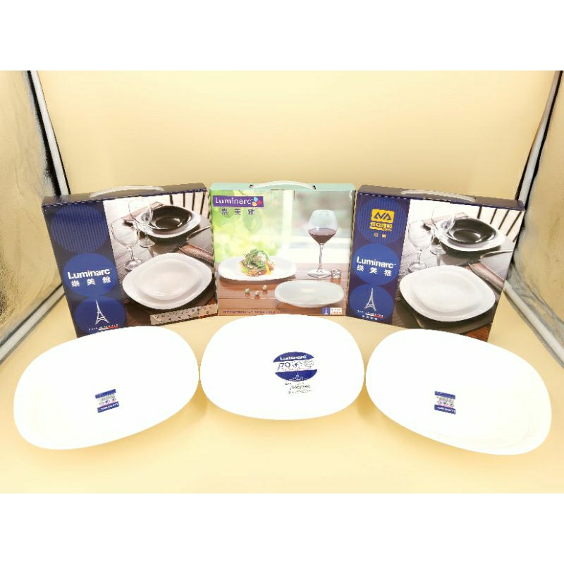 樂美雅 ( Luminarc ) 8吋方深盤(21cm) 強化餐盤 餐盤 盤子 法國製造  ( 1入/盒 )
