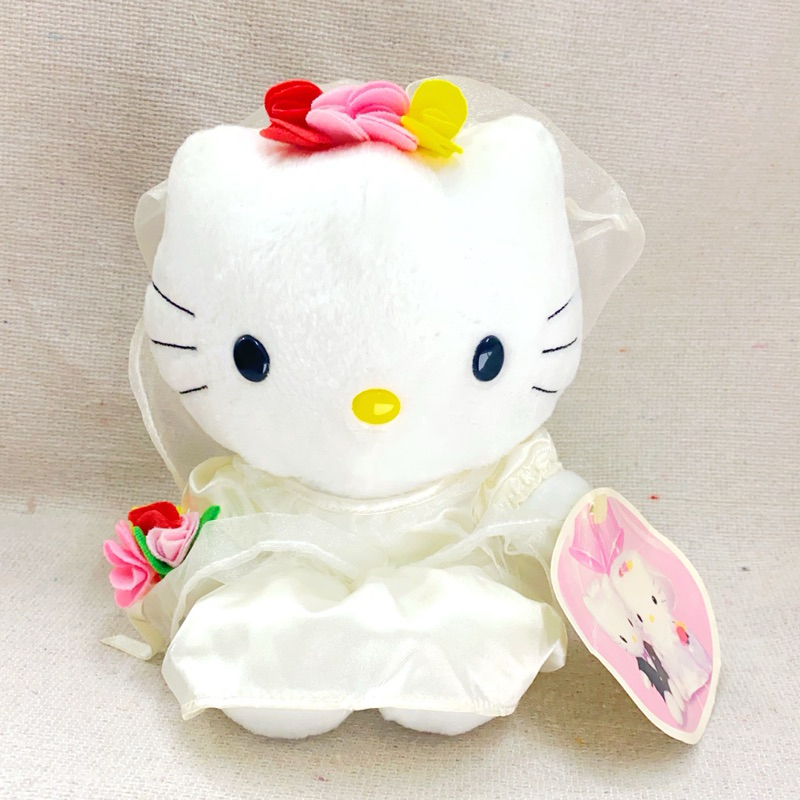 ‼️絕版‼️全新現貨 1999年 麥當勞 新娘凱蒂貓 hello kitty 填充玩具 絨毛娃娃 居家擺飾 童年回憶