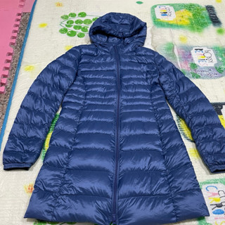 📦10 Uniqlo 長版 羽絨外套 連帽 腰身 S號 深藍