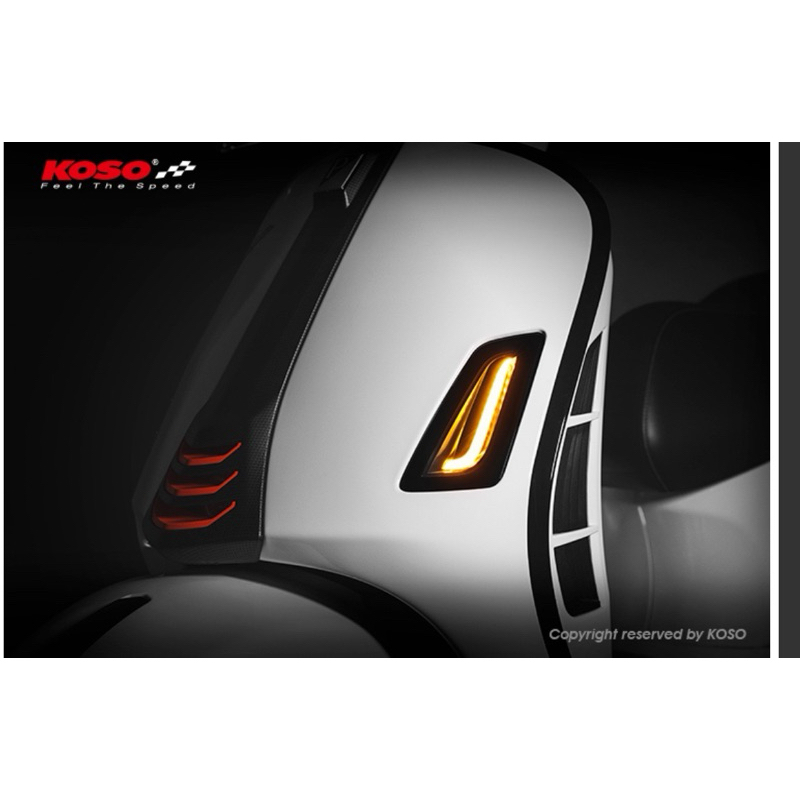 VOS偉士職人車坊-Vespa KOSO 方向燈組 led方向燈 for 2023-GTS GTV