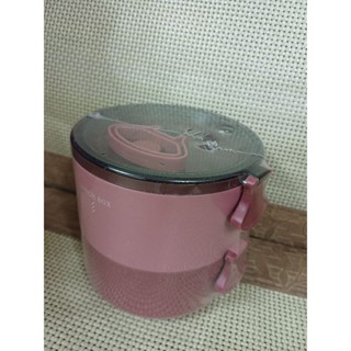 3FFZ001 粉色系列 雙層環保餐具 便當盒 點心盒 全新 野餐