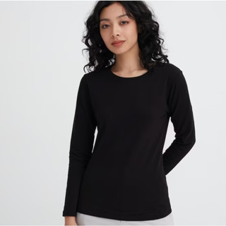 UNIQLO 女裝HEATTECH超 發熱衣 保暖 HEATTECH 圓領上衣 長袖