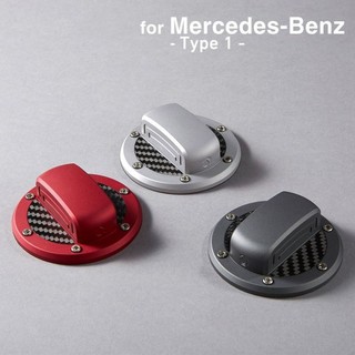 【Deff】Mercedes-Benz 賓士 東麗碳纖維 鋁合金 油箱飾蓋 (Type 1) 日本