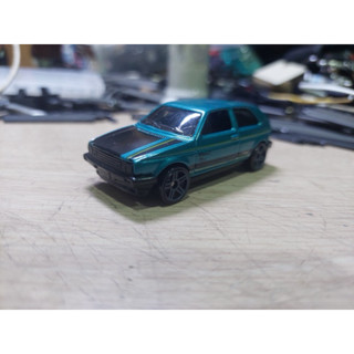 汽車模型 汽車玩具 VW Goif 3代 風火輪模型 綠