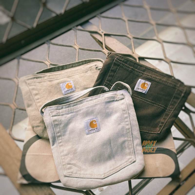 HolyMoly!!! 卡哈特改製小包_古著！包包！小方包！Carhartt！復古！REMAKE！