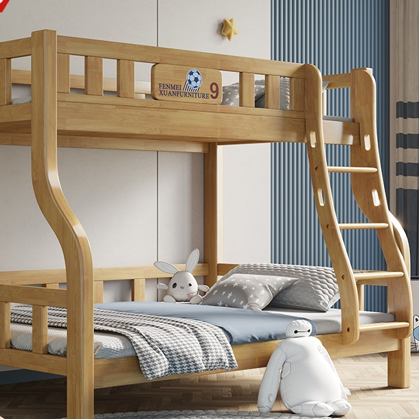 全實木上下鋪雙層兒童子母床兩層高低雙人床橡木床組合床成人宿舍