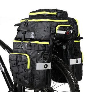 Rhinowalk-全新自行車三合一防水馱包：75L單車環島旅行袋 腳踏車貨架上袋 肩背貨架包 鐵馬鞍袋 行李袋 後背包
