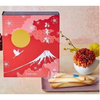 現貨在台~日本YOKU MOKU 新年限定版蛋捲20入鐵盒(附提袋)、預購經典原味